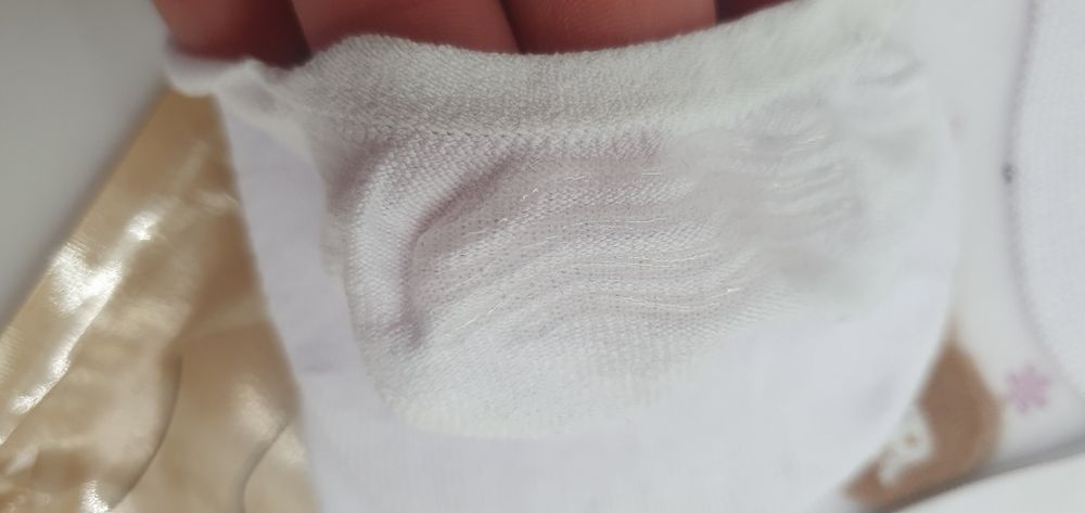 Skarpetki stopki stópki bawełniane baletki balerinki przezroczyste