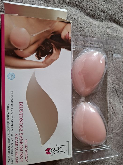 Julimex BS-04 sylikonowy biustonosz samonośny z ramiączkami