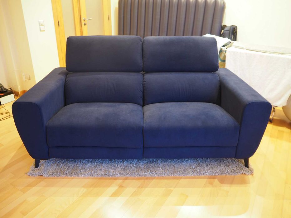 Sofa azul marinho NOVO Com GARANTIA Eletrico DRAX Conforama