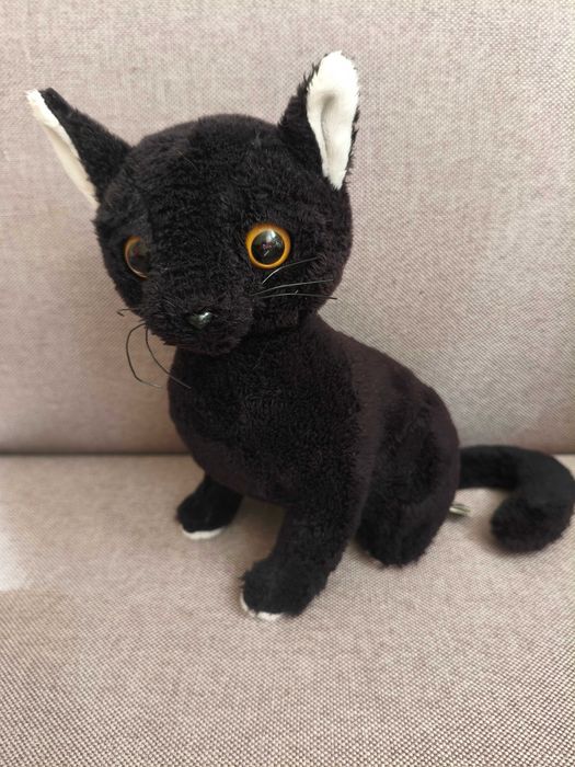 Вінтажний чорний котик з мюзіклу "Коти", м'яка іграшка
