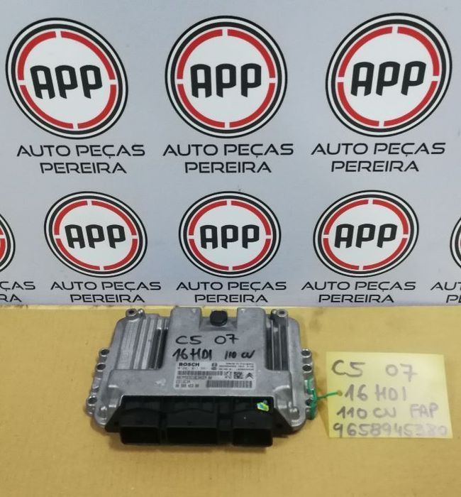 Centralinas PSA 1.6 HDI, EDC16C34  ref 9658945380 (VÁRIAS REFERÊNCIAS