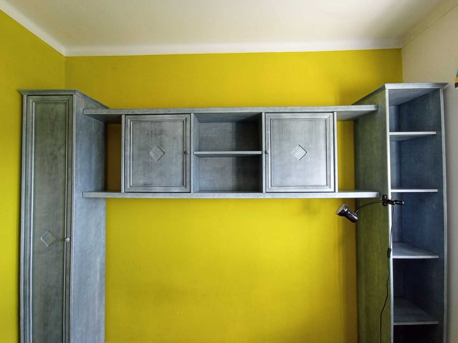 Conjunto Estante e Secretária Madeira