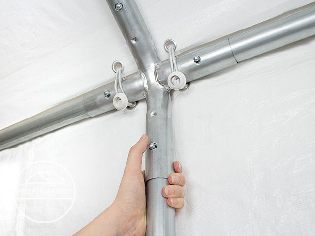 4x8 m Namiot imprezowy ogrodowy PE 350 N biały gratis wysyłka