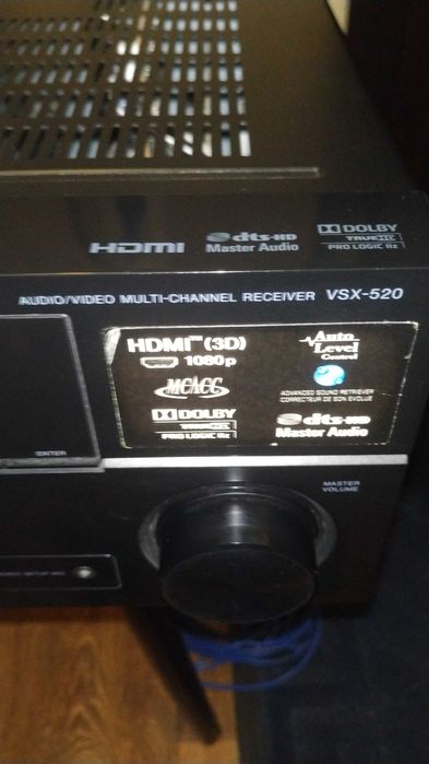 PIONEER VSX-520, аудио видео канальный ресивер.