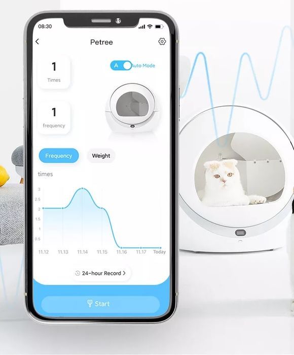 Samoczyszcząca kuweta Petree Kula 1 - Prosta obsługa!