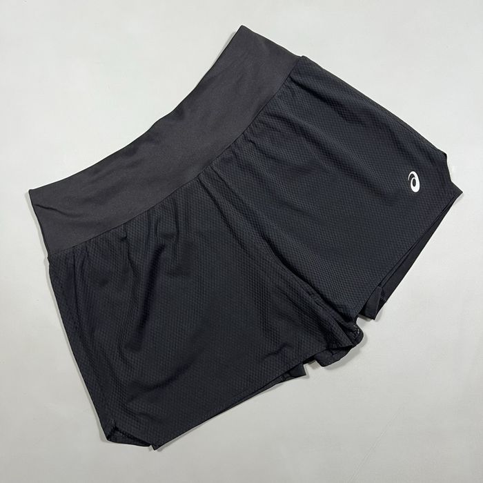 Жіночі бігові шорти asics ventilate 2-in-1 3.5in (артикул 2012c405) чорні розмір м