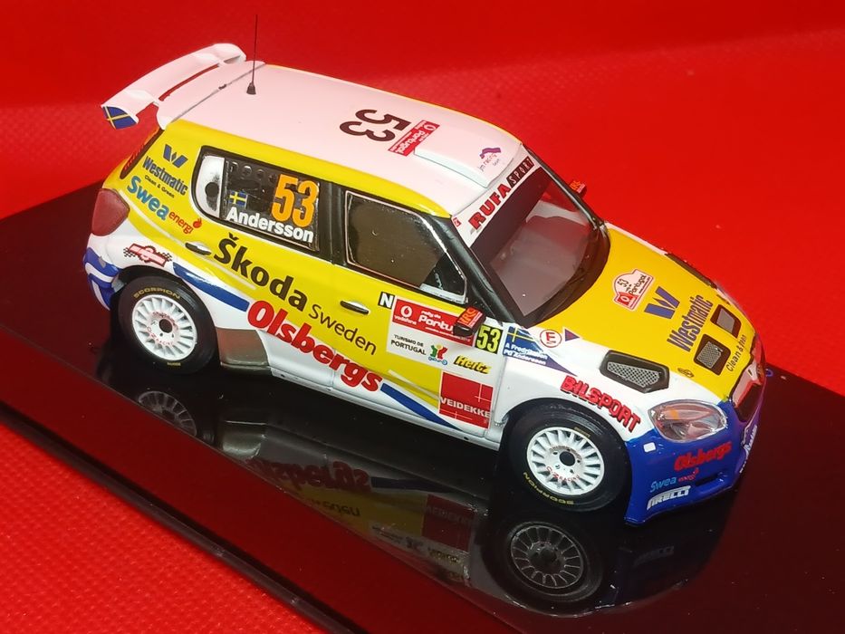 Miniatura  1/43 Skoda Fabia Anderson Rally Portugal  2010 iXO