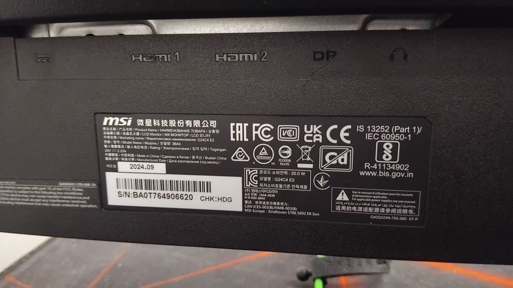 Monitor msi g24c4 e2