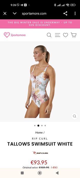 rip curl купальник слитный
розмір L