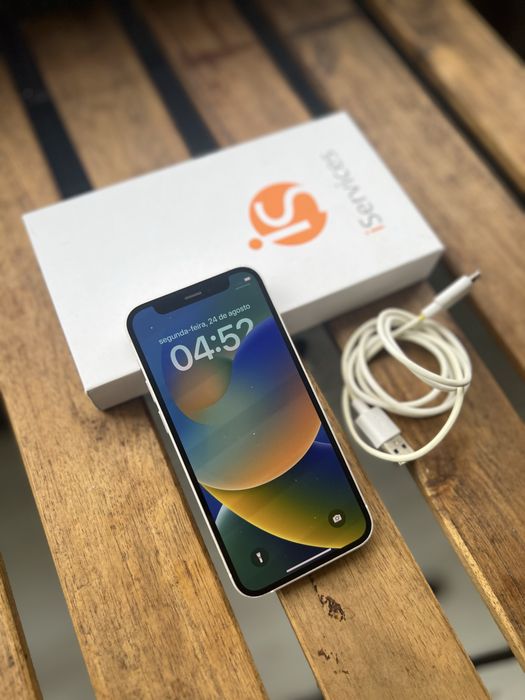 Iphone 12 Mini Branco - 128GB - Troca e Retoma - Ótimo Estado - Caixa e Carregador