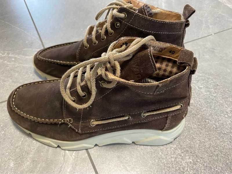 Gullwing za kostkę buty jesień wiosna włoskie