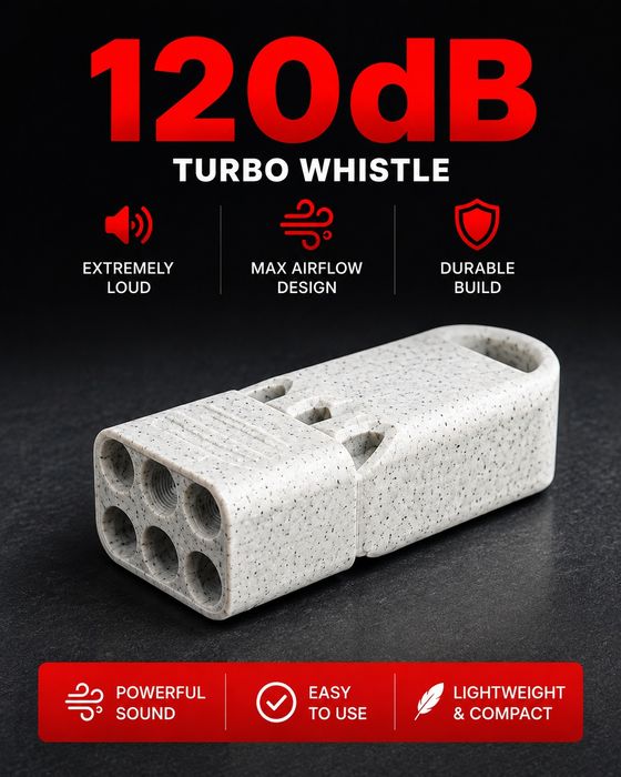 Super loud 120dB emergency whistle