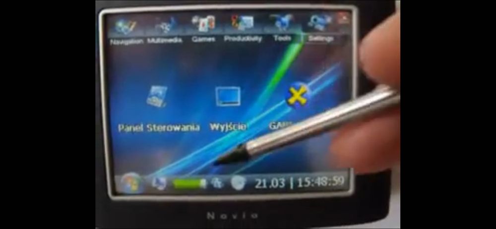 nawigacji Navia NV35 z systemem Windows CE Core 5.0