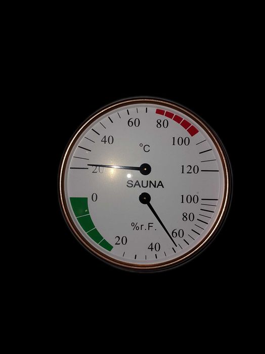 Podstawowy zestaw akcesoriów do sauny Klepsydra I Termometr z higromet