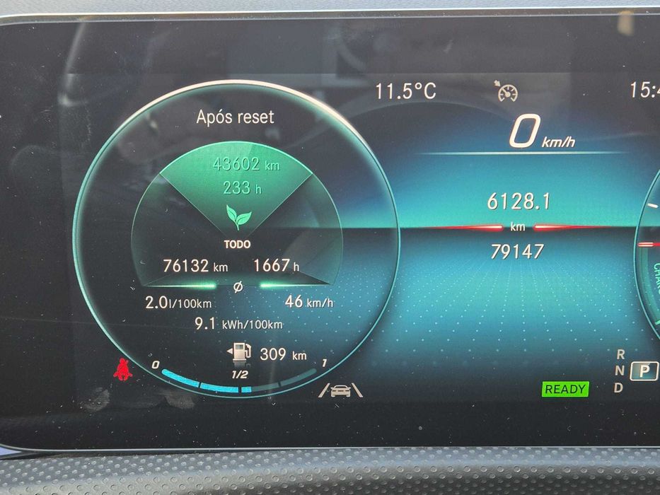 Mercedes A250e Limousine Hibrido Plug-in  218CV - 2,0L/100km -Nacional