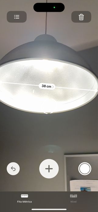 Candeeiro em alumínio