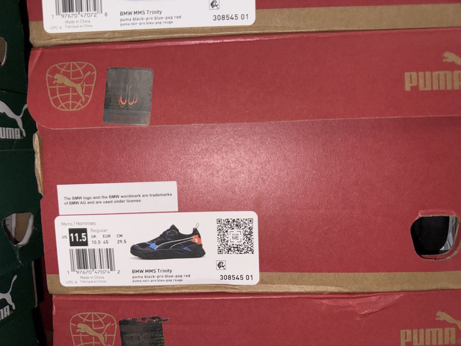 НОВІ PUMA BMW ОРИГІНАЛ 11,5 45 29,5 чорні чоловічі кросівки 30854501