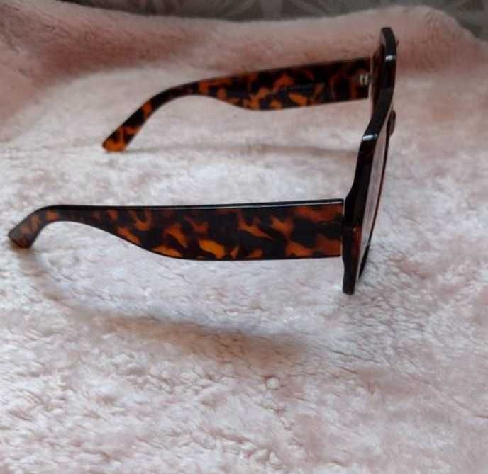 ASOS/ Brązowe okulary przeciwsłoneczne, muchy z Londynu, NOWE