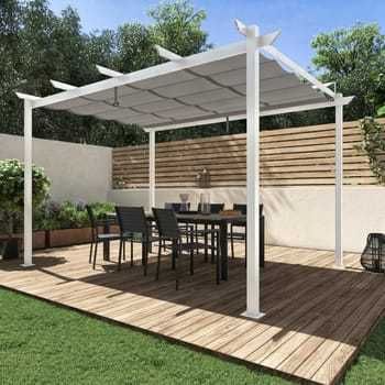 Pawilon ogrodowy pergola Omega 400x285x258 cm biały Naterial