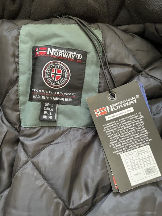 Kurtka zimowa, parka Geographical Norway nowa