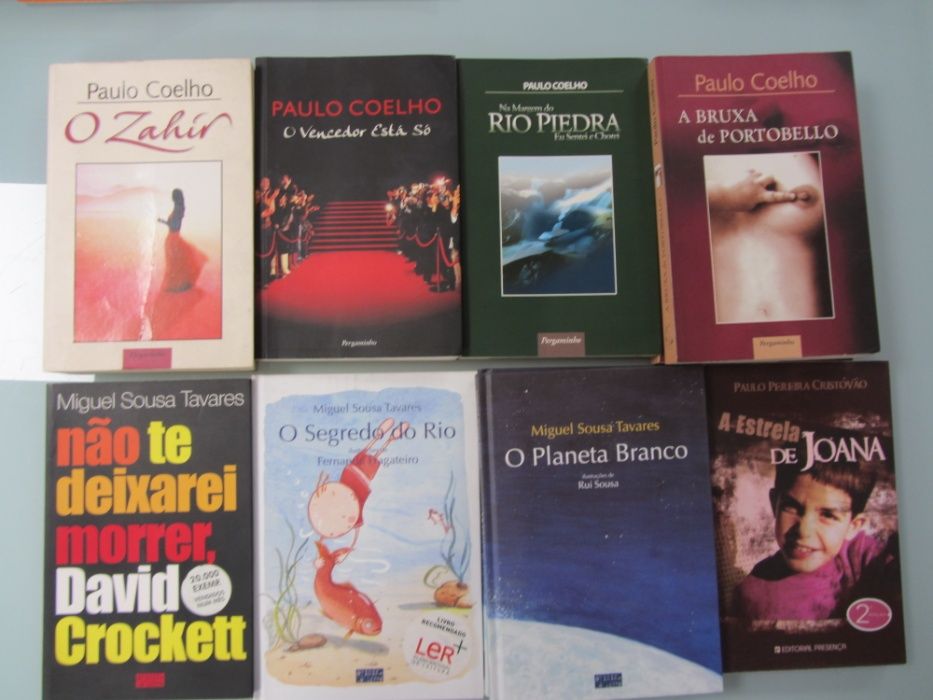 Livros Mia Couto, Paulo Coelho, Rui Zink