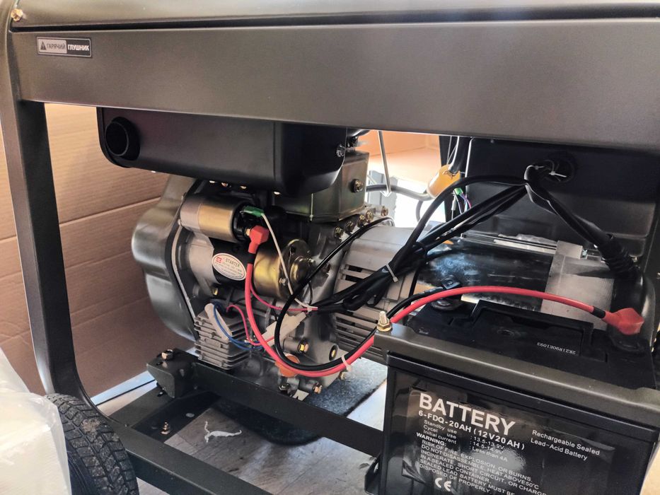 Майже новий, генератор Compass 5,5 кВт / 6 кВт 230 В 6GF-ME-F3 дизель