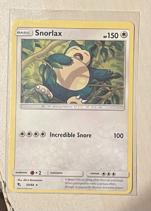 Snorlax bardzo mocno przesuniety centering
