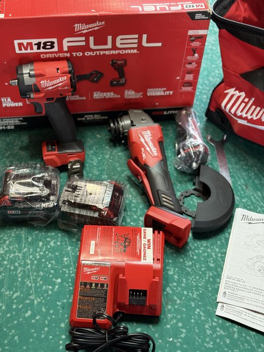 Набір інструменту milwaukee 2991-22 болгарка гайковерт