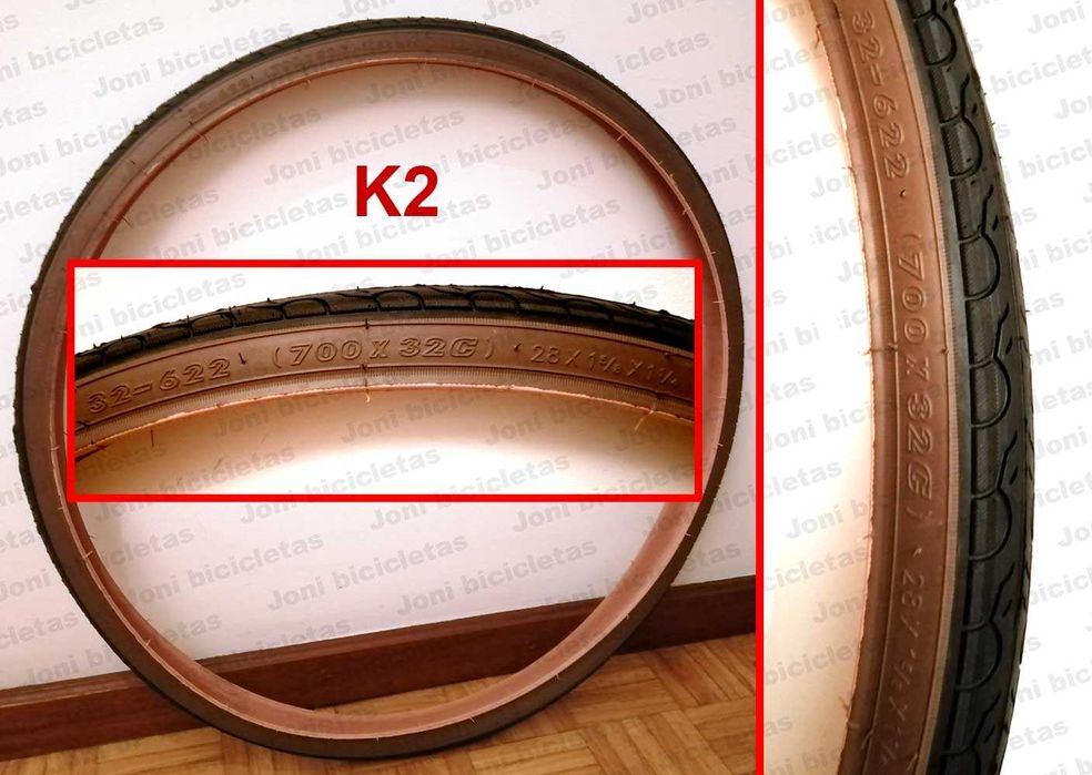 Pneus de bicicleta (medidas 28 x 1_5/8 / 700x20C a 700x40C)