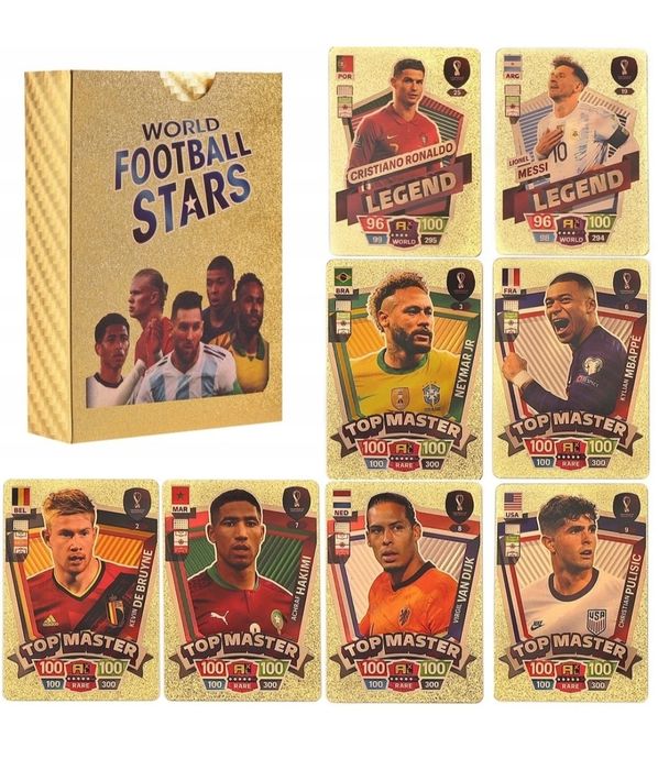 Duży album + 300 kart piłkarskich plus 50 złotych kart