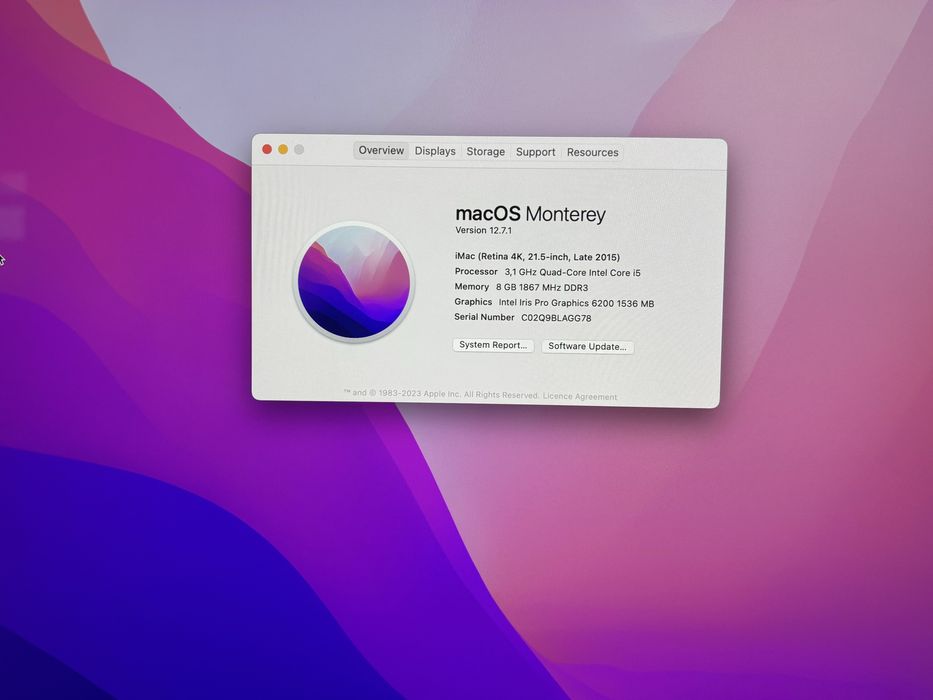 iMac (retina 4K, 21.5", 2015) 1TB