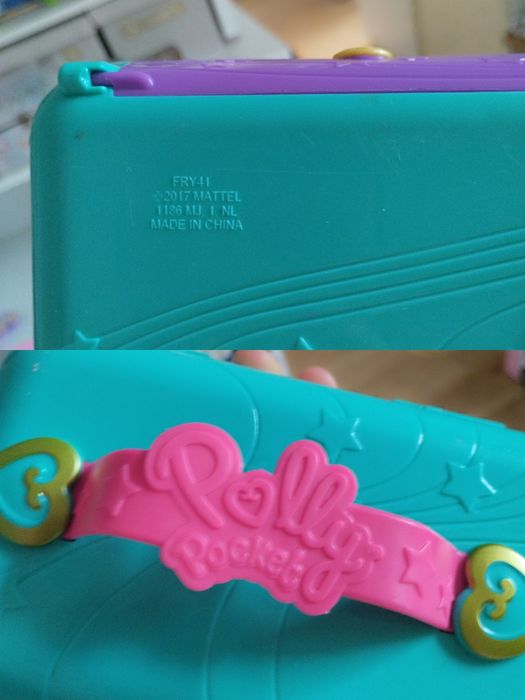 Zestaw Polly Pocket walizka domek samochód malutkie laleczki Mattel