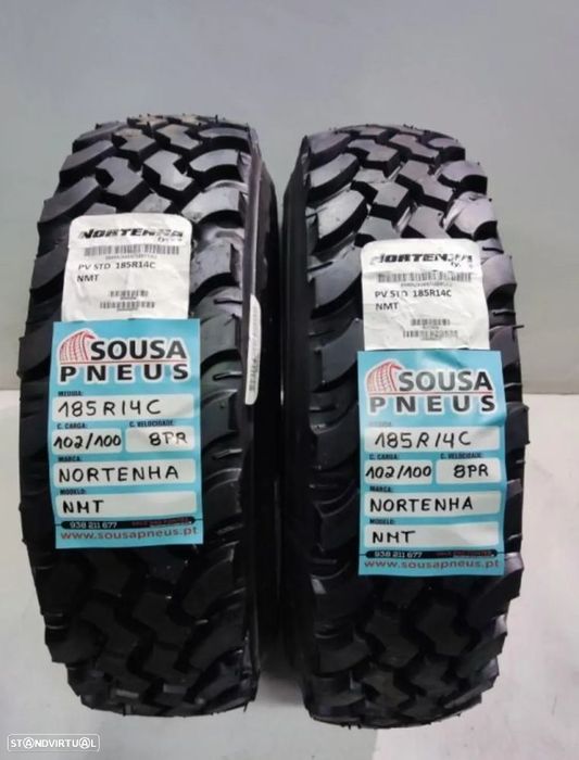 2 pneus novos 185-14c