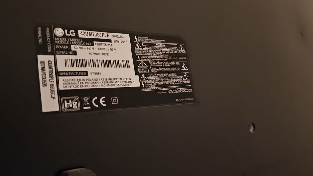 Lcd  LG 43UM7050PLF