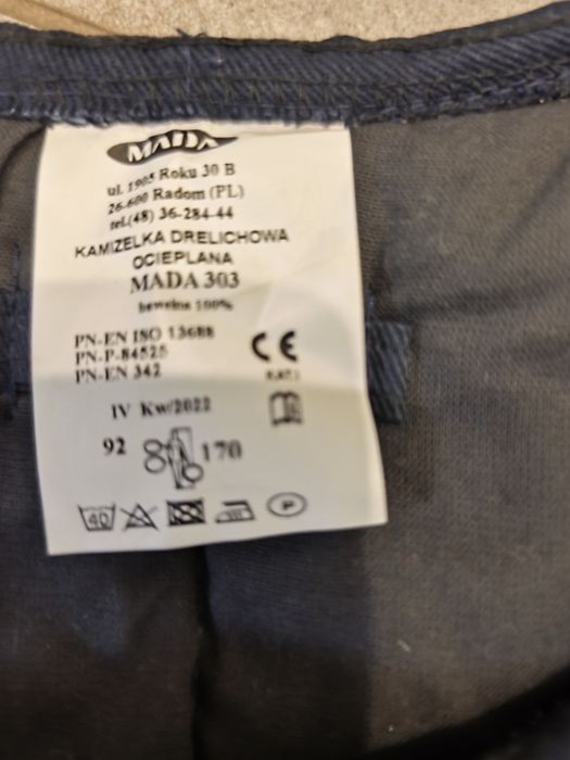 Bezrękawnik ocieplacz roboczy