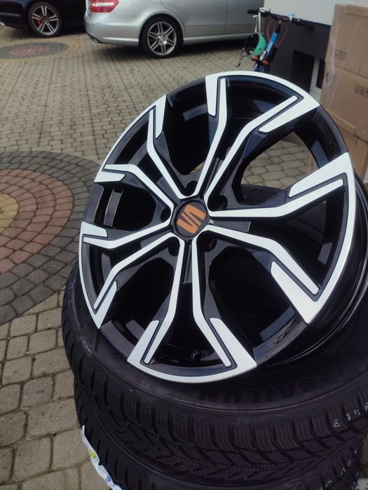 Nowe alufelgi felgi aluminiowe 17 5x100 57.1 Seat arona Leon Ibiza  VW tcross t cross TAIGO t-cross  polo golf roomster rapid