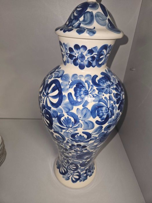 Porcelana fajans WŁOCŁAWEK duży wazon 44cm