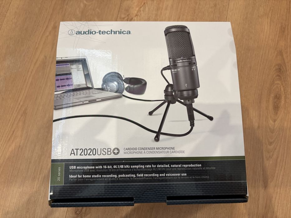 Audio-Technica AT2020USB+ – Novo (apenas aberto)