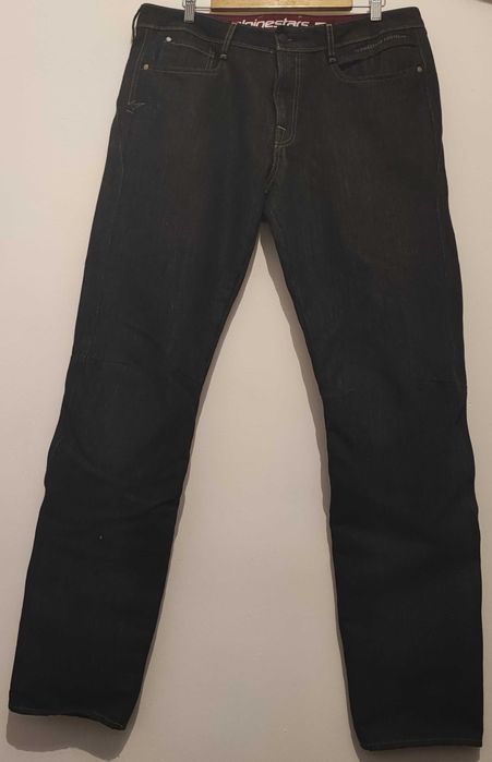 Calças de mota ALPINESTARS Victory Denim Rinse Blue - Tamanho: US36