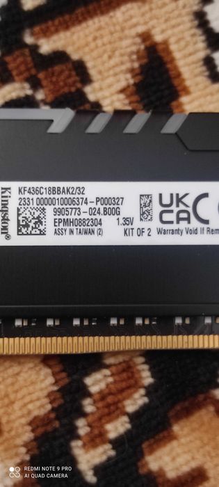 Оперативна память для ПК   Kingston Fury DDR4 32Gb (2x16)