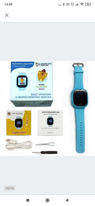 Locon GJD.06 Smartwatch zegarek dla dzieci abonament Bezpieczna Rodzin