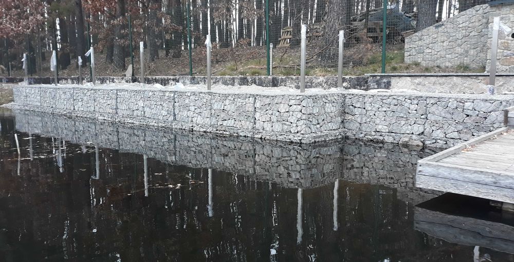 Габіони плетені для берегоукріплення, підпірних стін