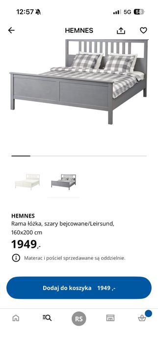 sprzedam lozko z materacem