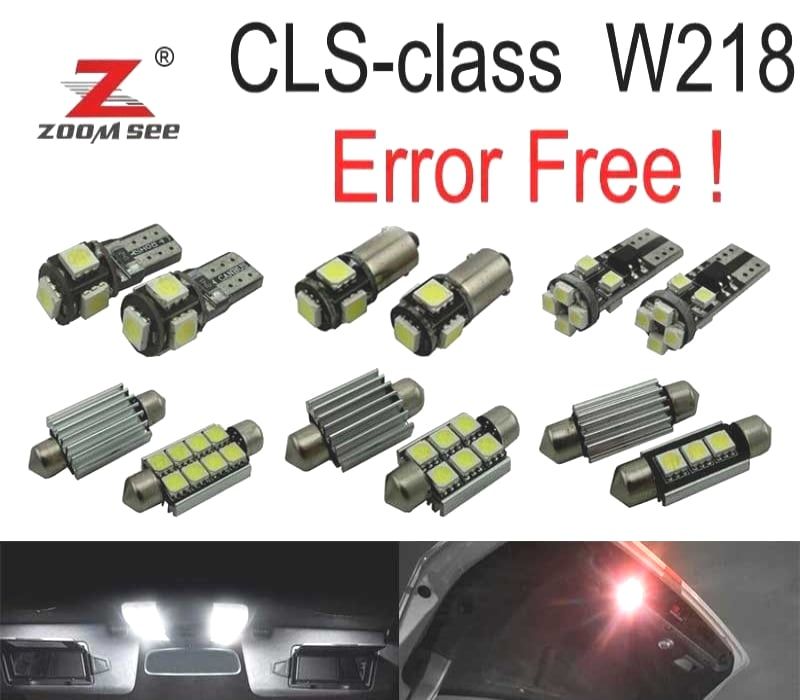 KIT COMPLETO DE 22 LÂMPADAS LED INTERIOR MERCEDES CLS C218 W218 CLS550 CLS63 AMG 11-