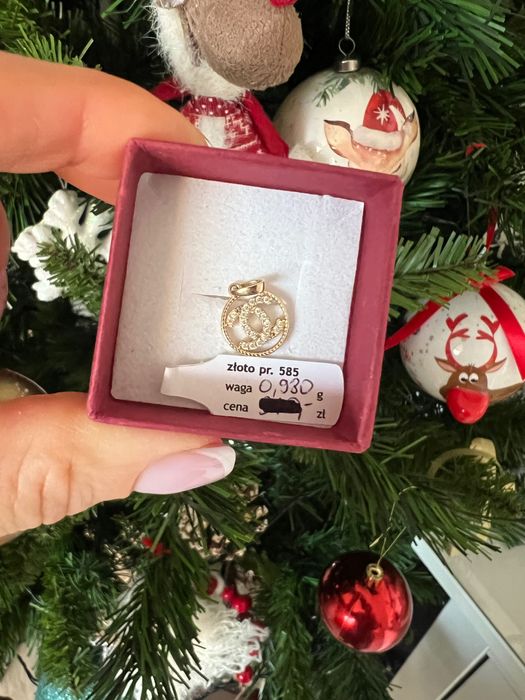 Złota przywieszka 585