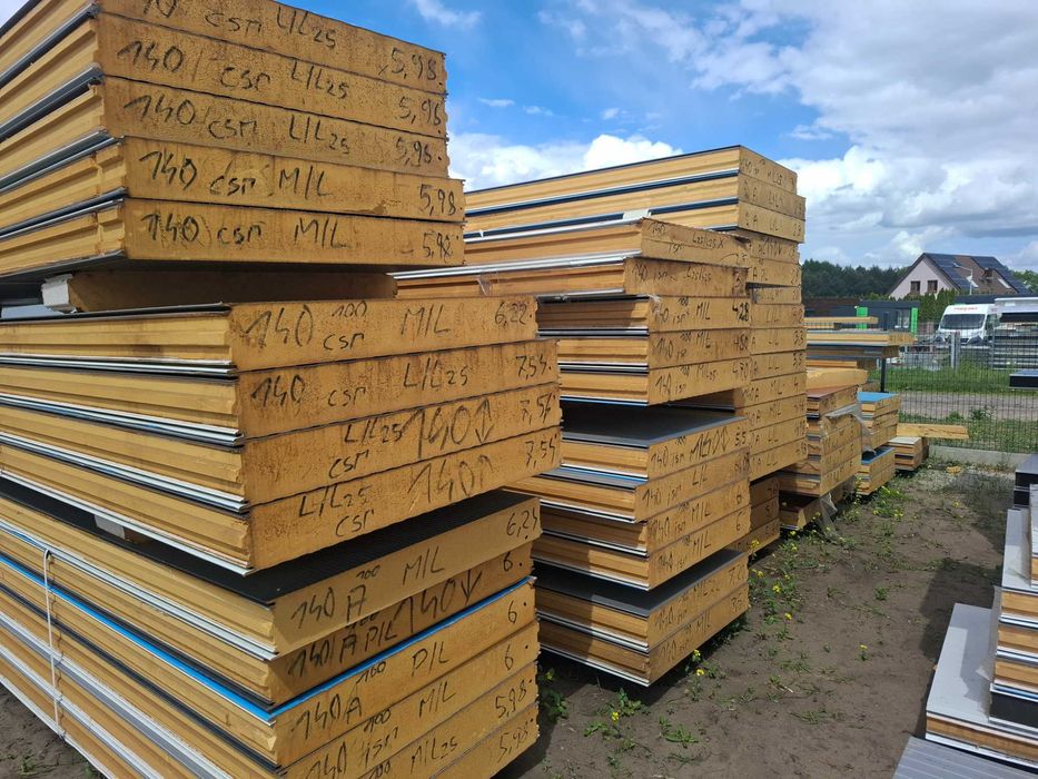 Płyty warstwowe obornickie poliuretan / 2 gatunek OD RĘKI