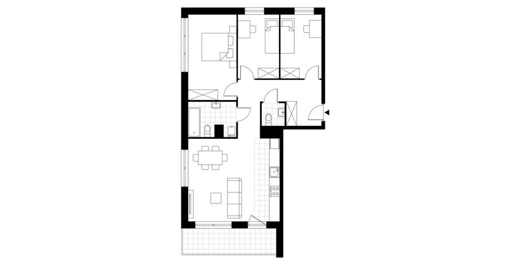 4-pokojowe mieszkanie 73m2 + balkon Bezpośrednio