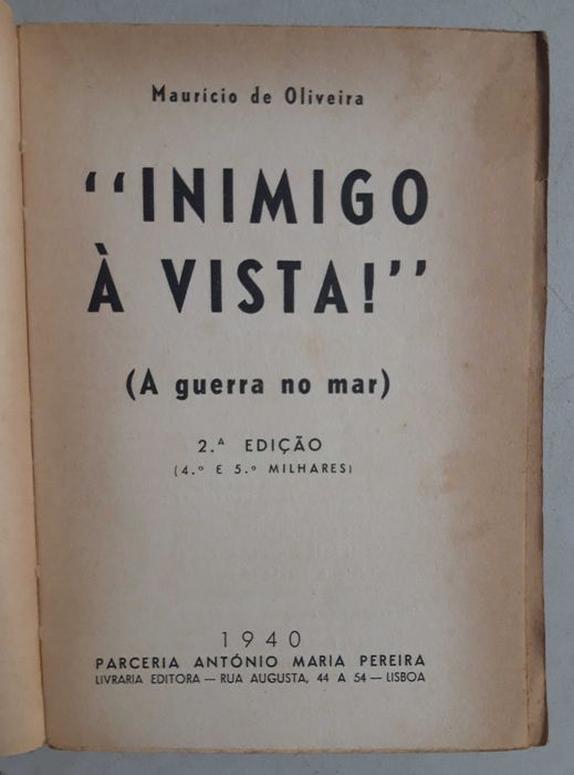 Livro PA-7 - Maurício de Oliveira - Inimigo á Vista!