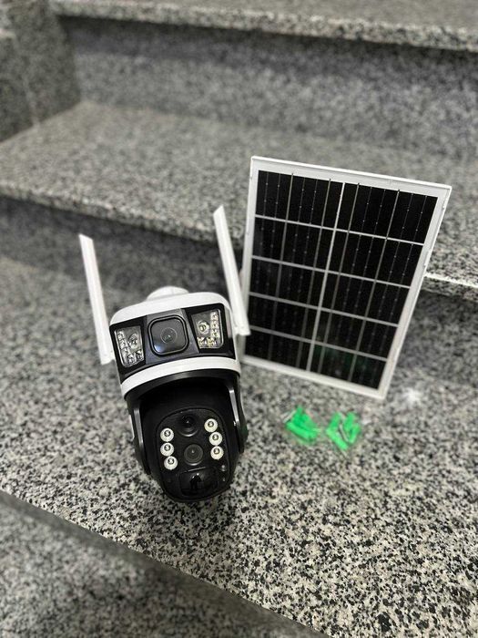 4G Акумуляторна камера відеонагляду на сонячній панелі з сімкартою V10