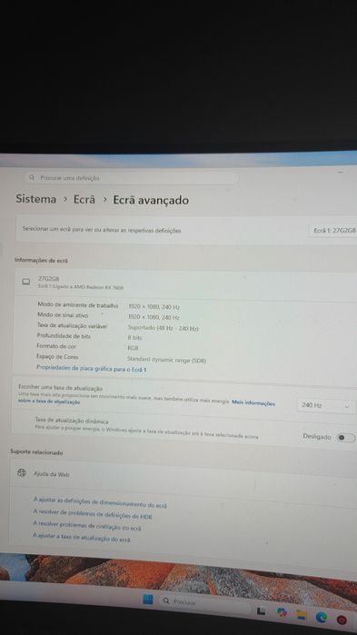 Monitor Aoc 27' 0.5ms